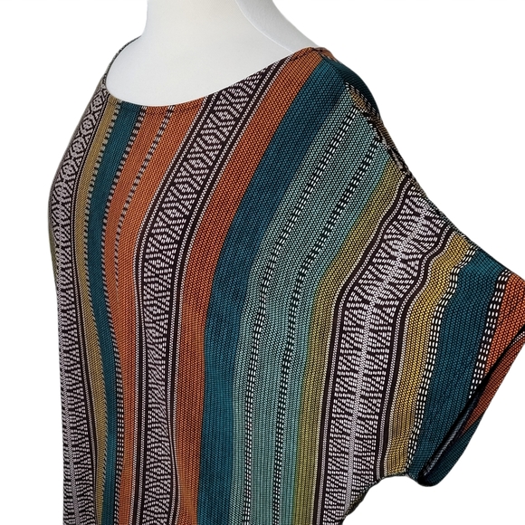 UNKNOWN BRAND Top Blouse Tribal Stripes - Picture 5 of 7